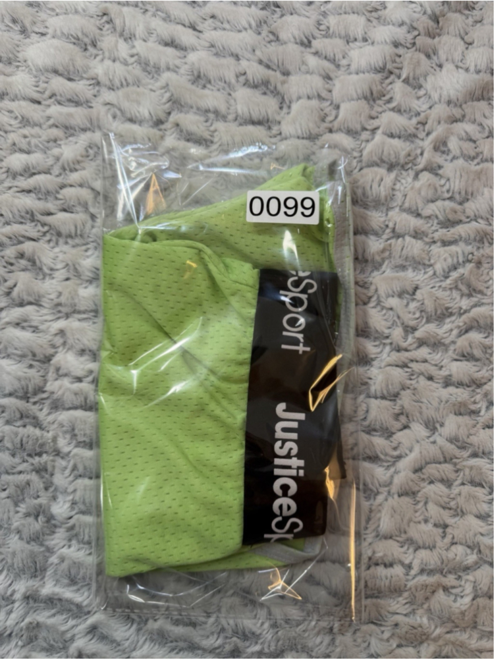 Justice Sport Girls Green Mesh Pull-On Shorts Logo Elastic Waist Size M 2" - Picture 8 of 8